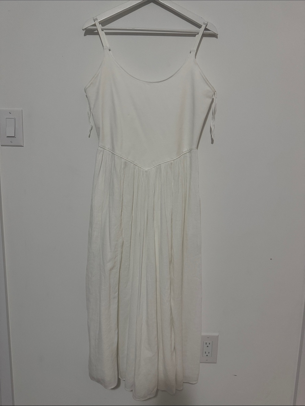 Aerie White Maxi Slip Dress with Spaghetti Straps - BNWT